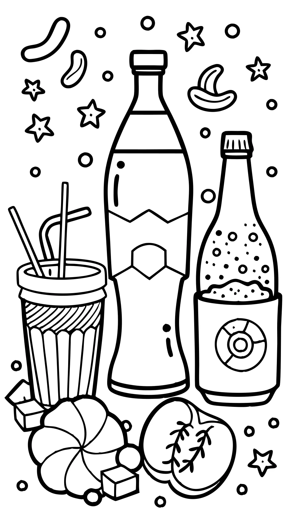 coloriages de soda